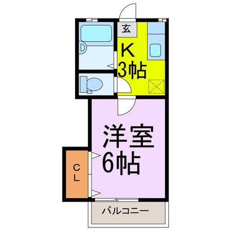 パールハイツの物件間取画像